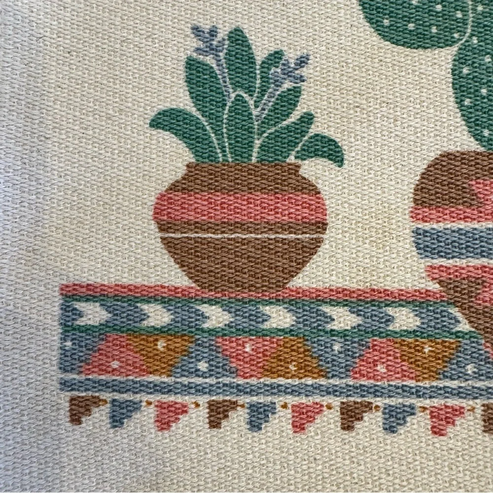 Cactus Southwest Style Set of 4  Table Placemats Plants Country Aztec Theme